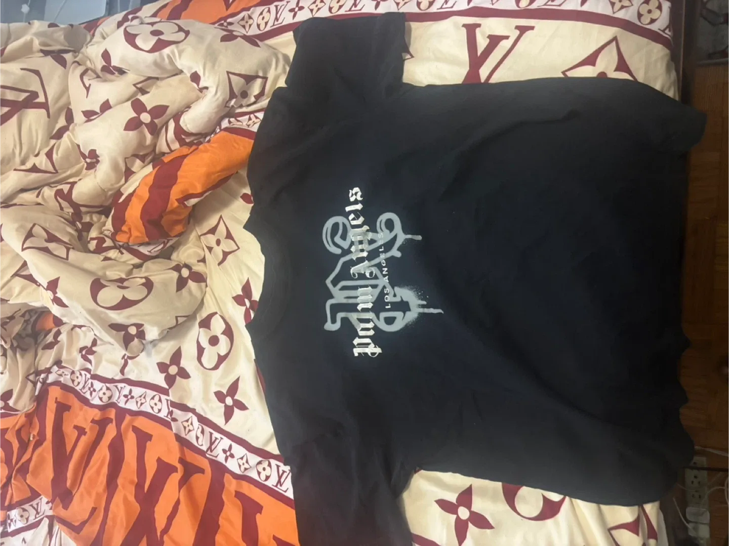 Palm Angels MONOGRAM SPRAY CITY T-SHIRT LOS