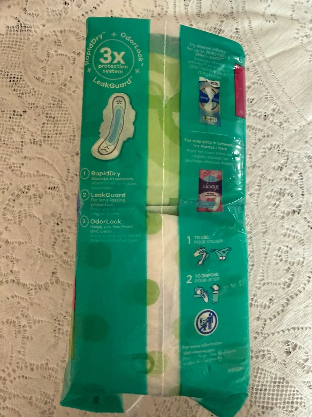 Always Ultra Thin Size 2 Long Super Pads (44 count/sealed) image indicator(5)