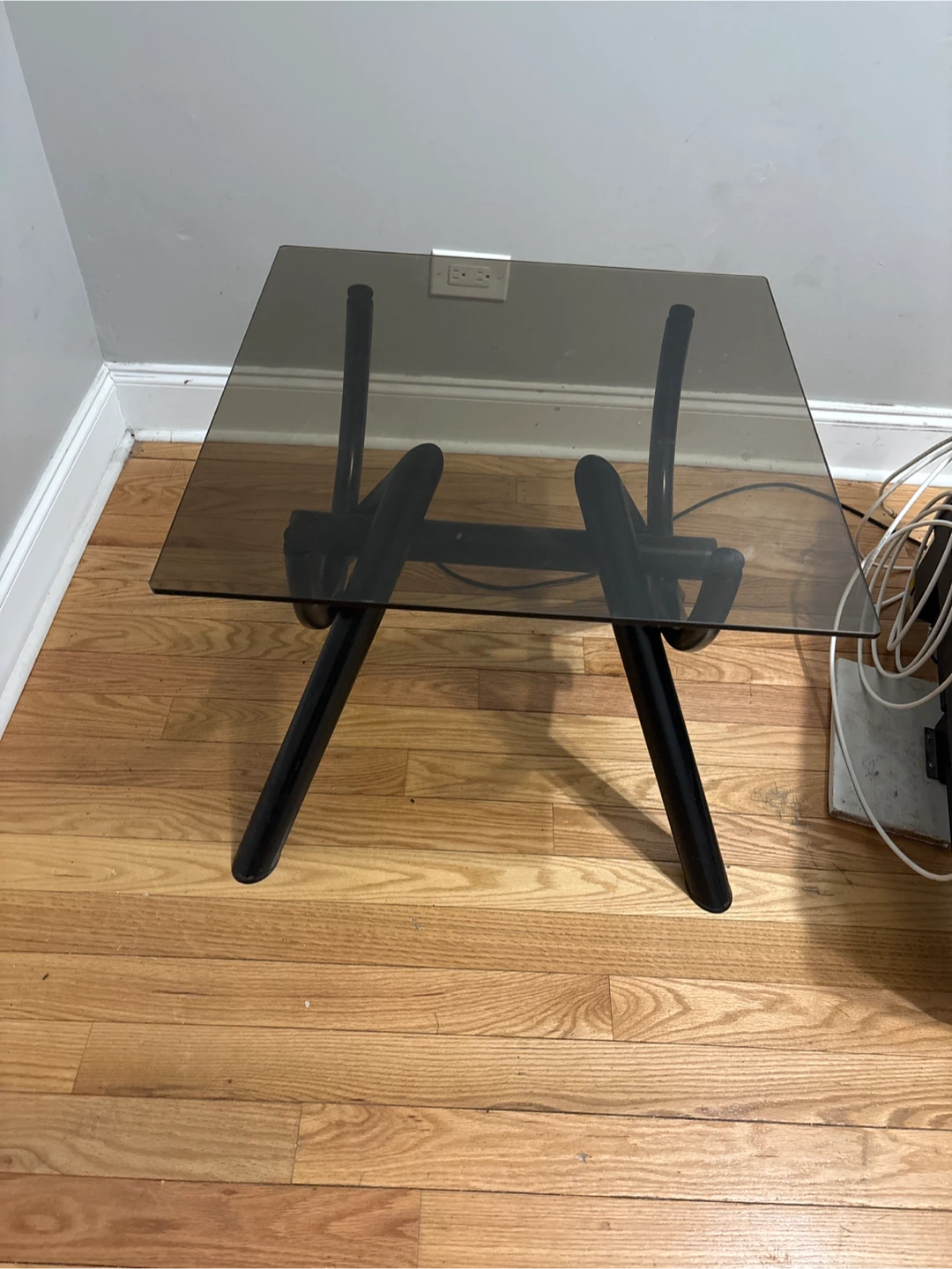 Small glass side table/ coffee table