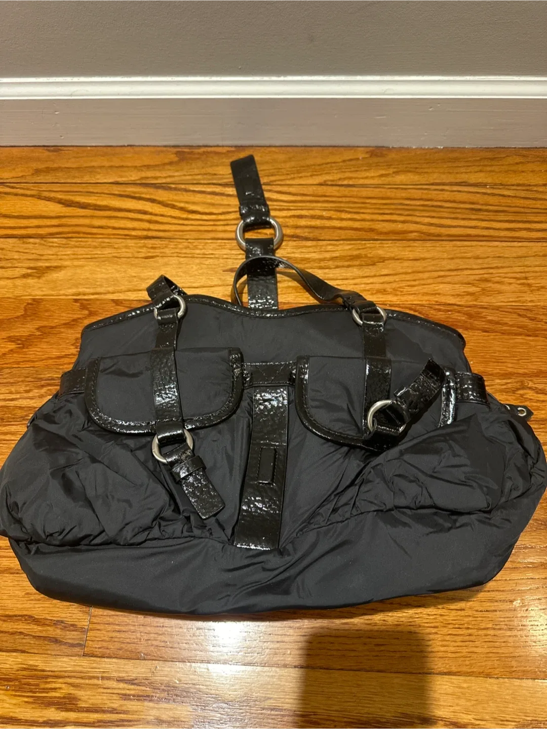 Cole Haan Black Nylon Handbag