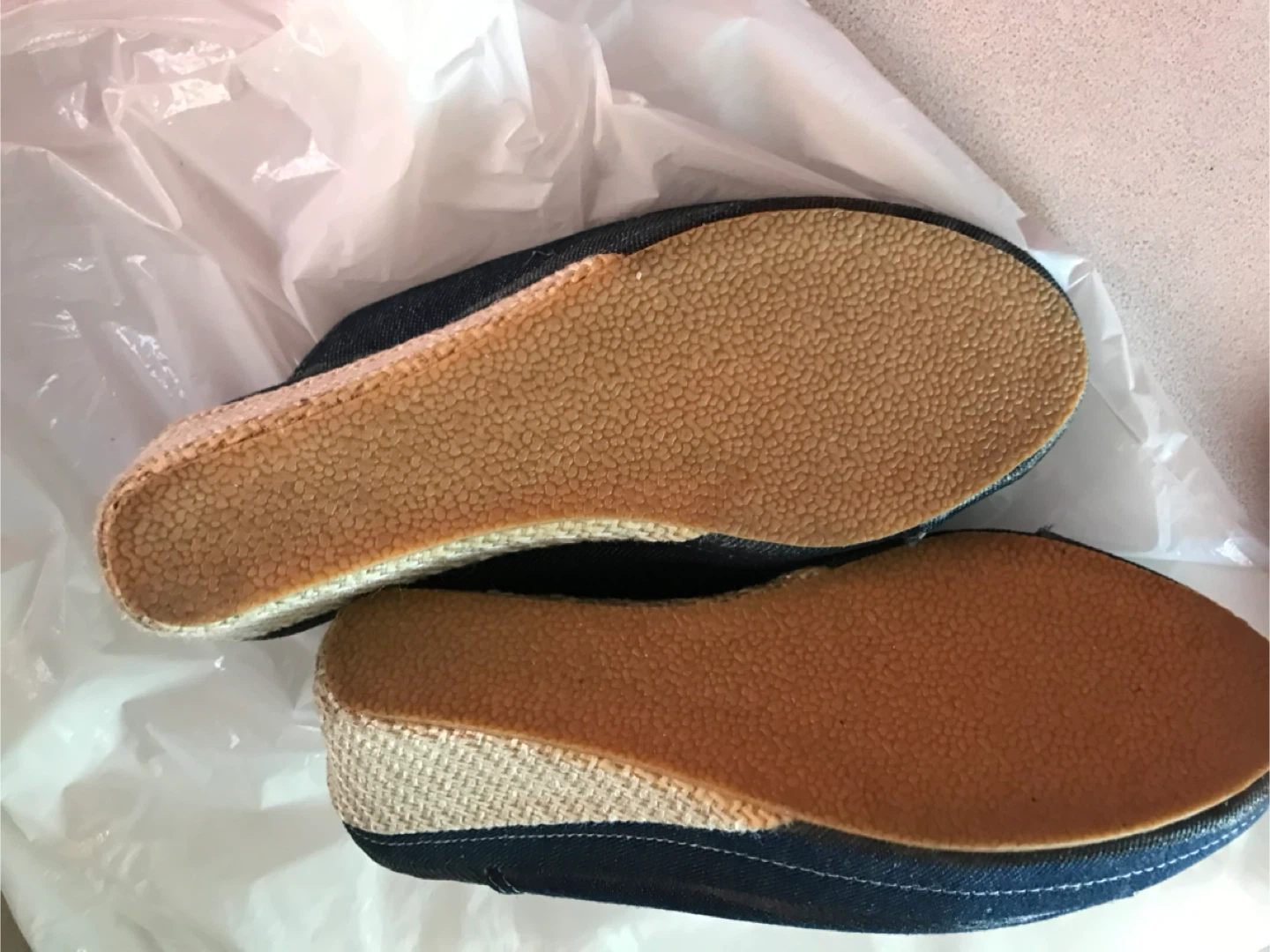 Denim Wedge Heel Mules - photo 3