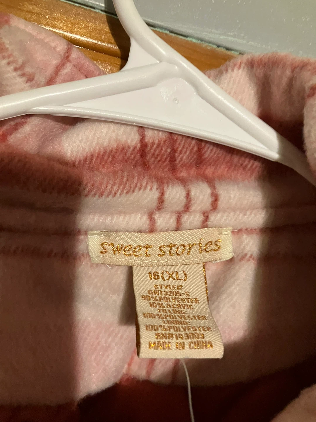Sweet Stories Pink Plaid Shacket - XL - photo 2