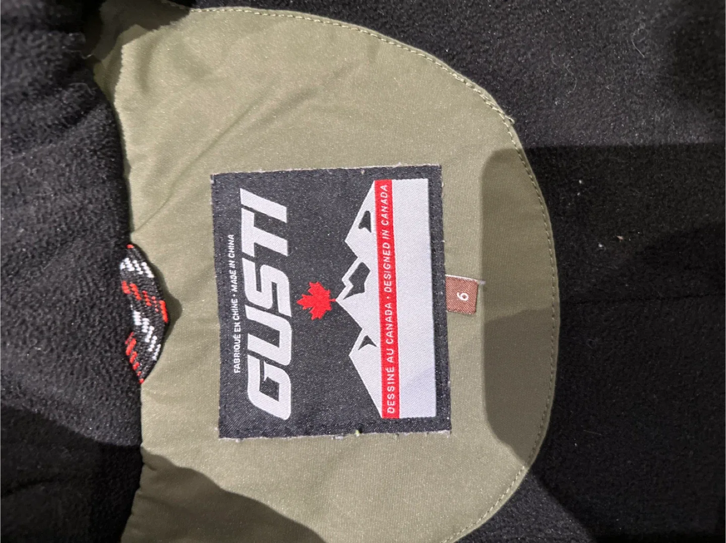 Gusti Winter Jacket - Olive Green, Beige, Black size 6 image indicator(6)