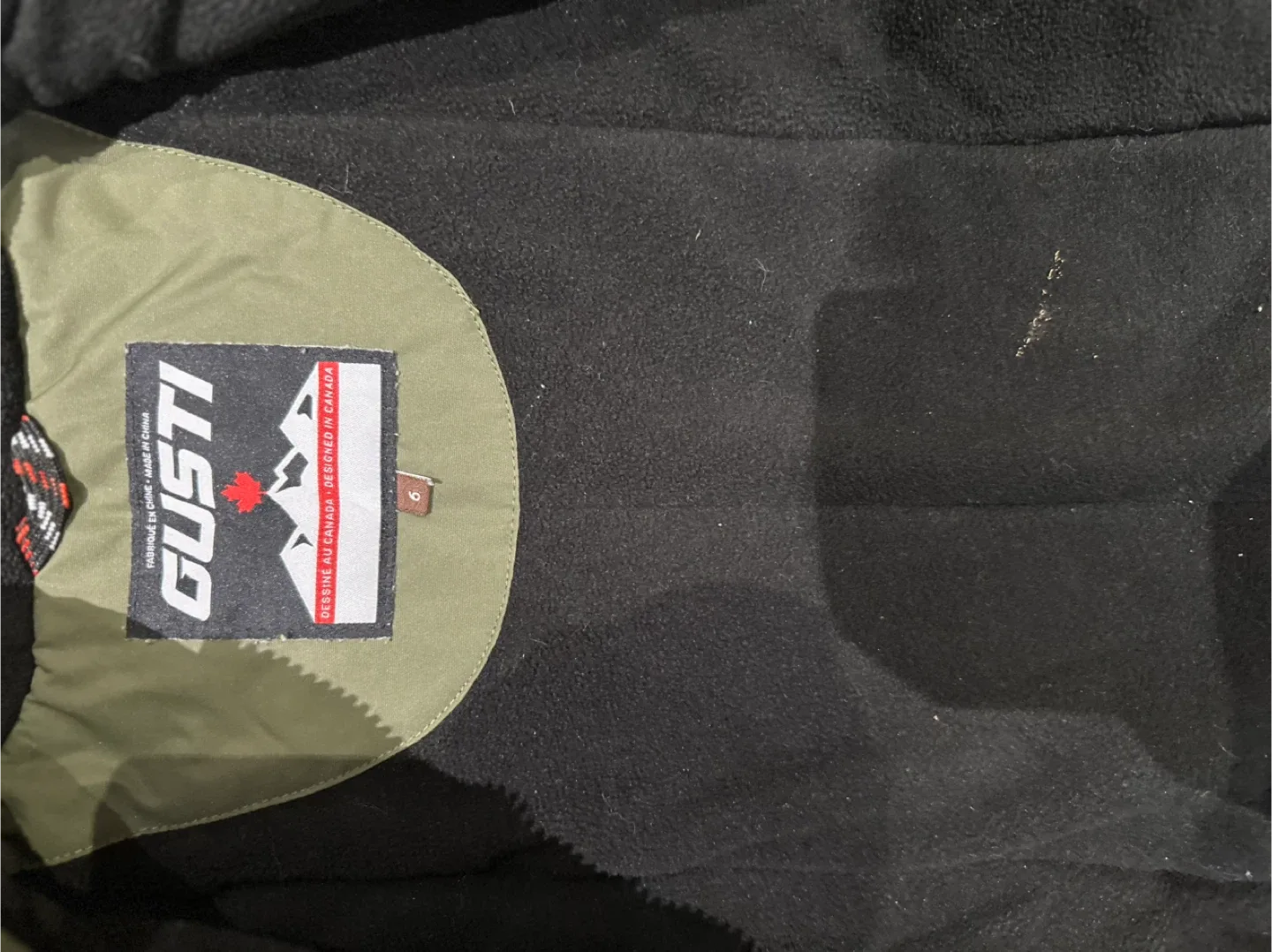 Gusti Winter Jacket - Olive Green, Beige, Black size 6 image indicator(7)