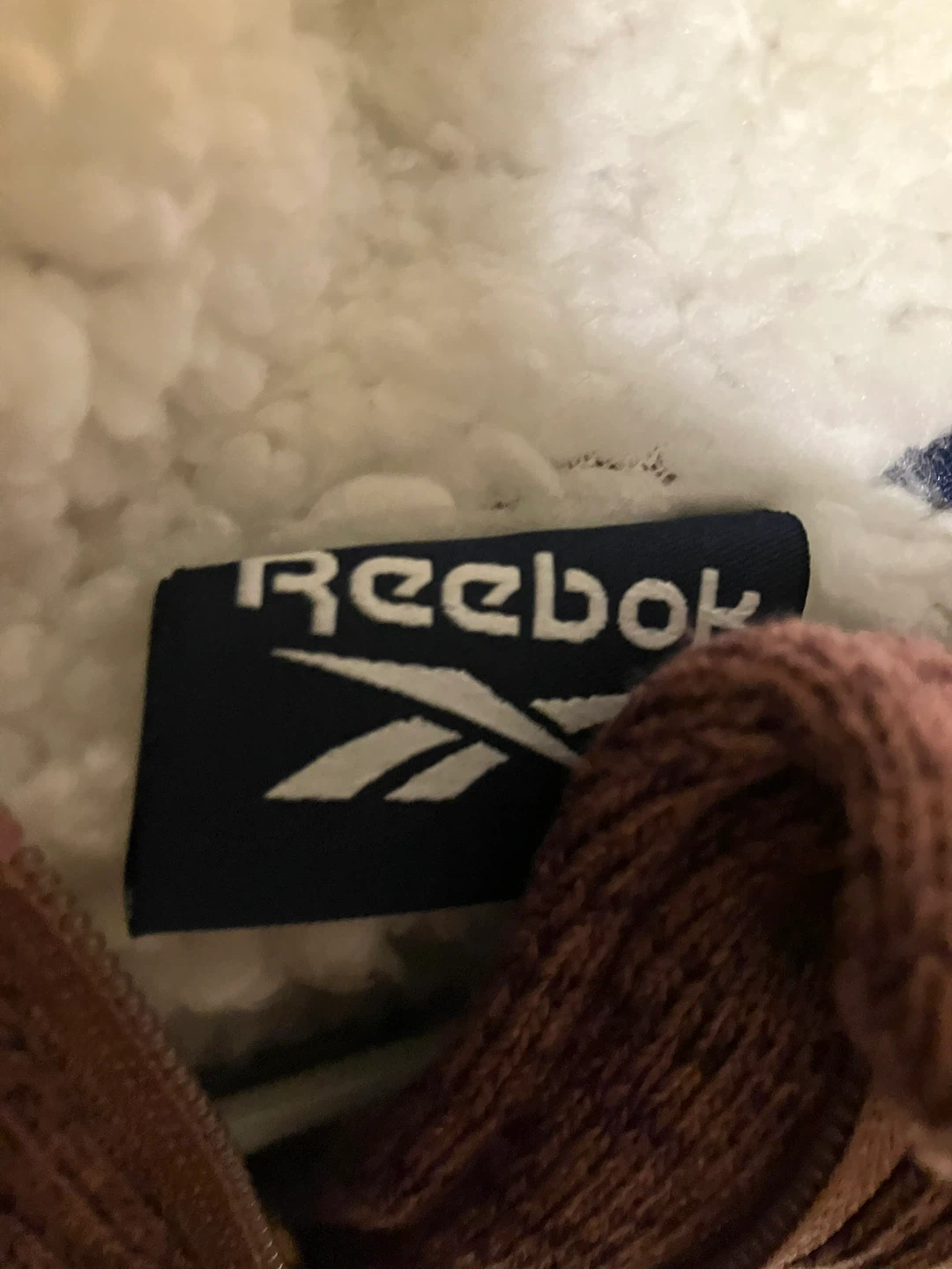 Reebok Faux Fur Hoodie - Size S - Dusty Rose - photo 3
