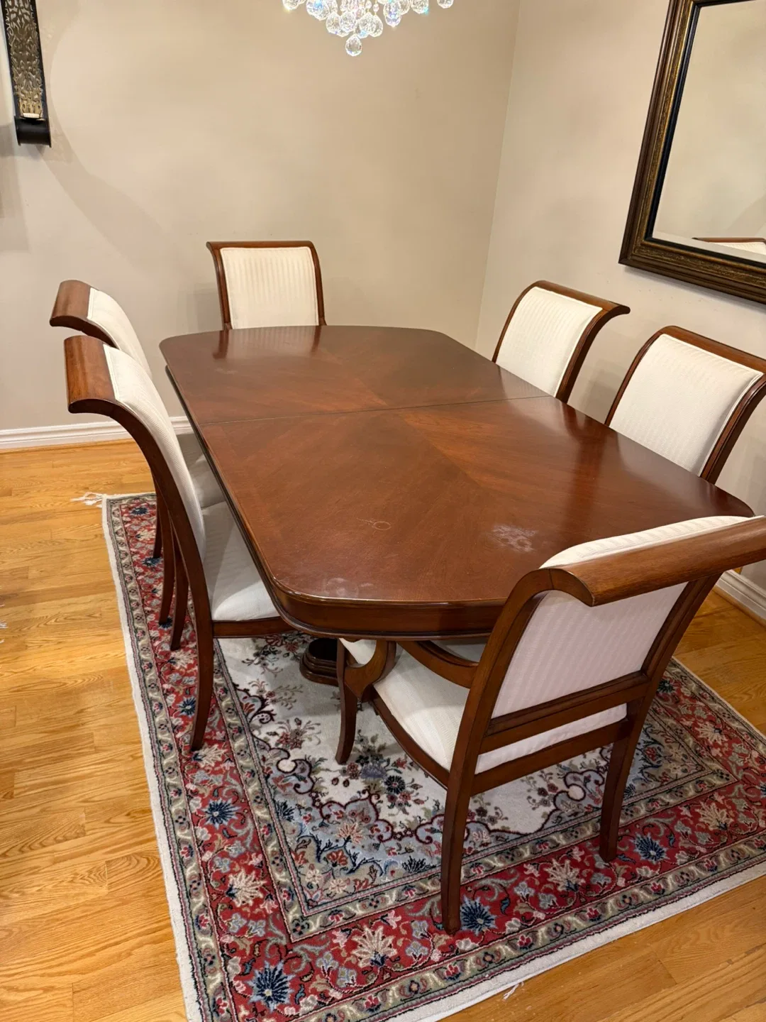 Wooden Dining Table with 6 Chairs & Buffet image indicator(3)