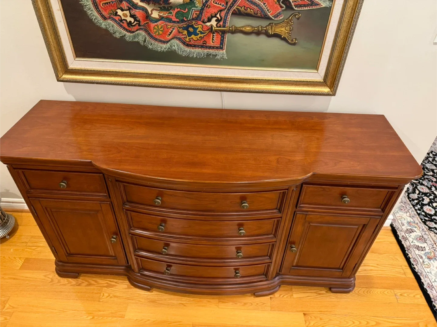 Wooden Dining Table with 6 Chairs & Buffet image indicator(5)