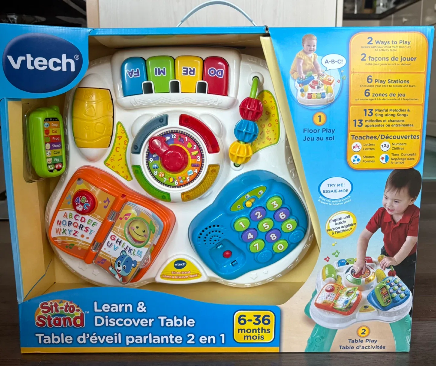 VTech Sit-to-Stand Learn & Discover Table (New)