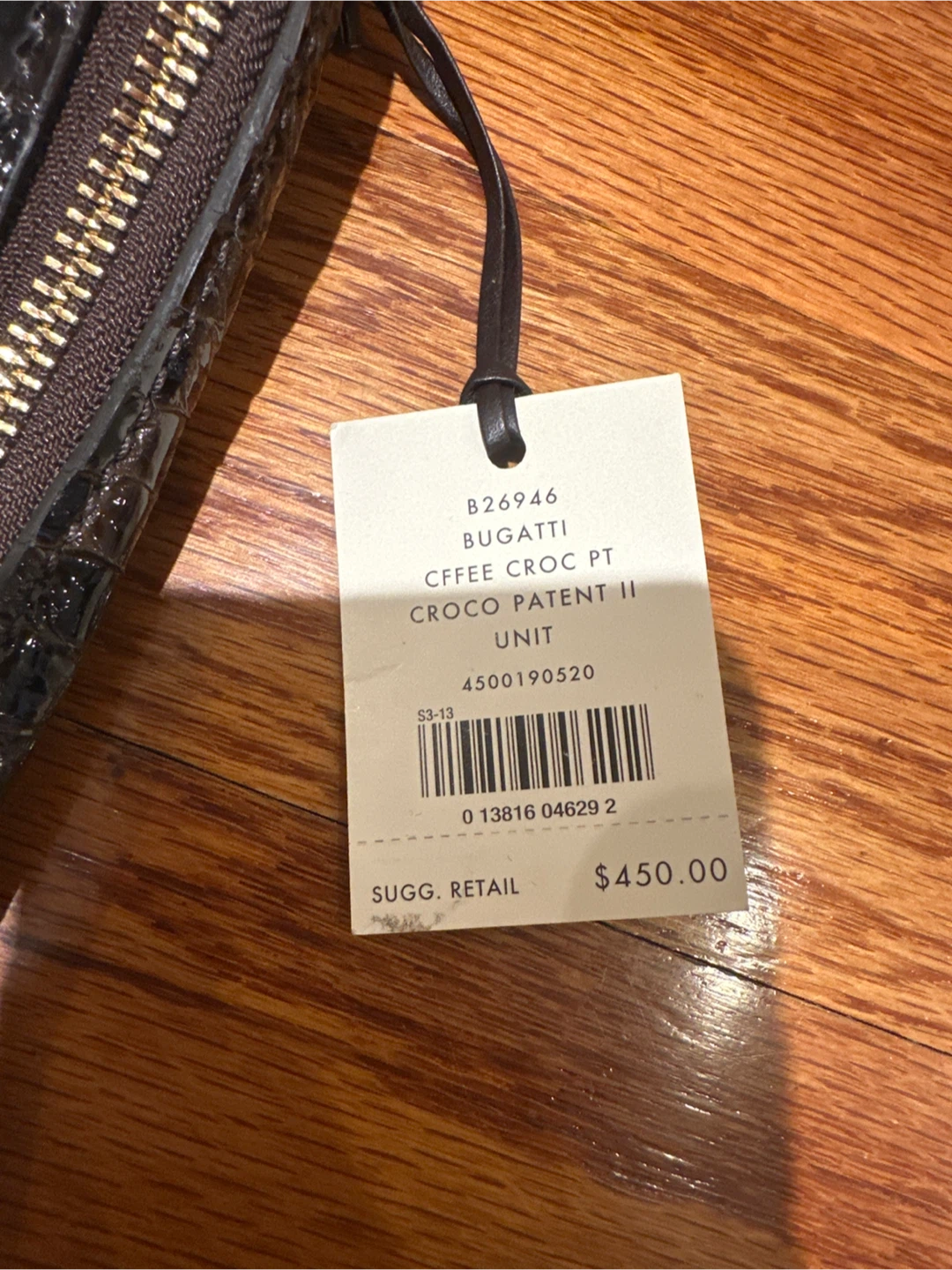 Cole Haan Bugatti Croc Patent Leather Bag - photo 3