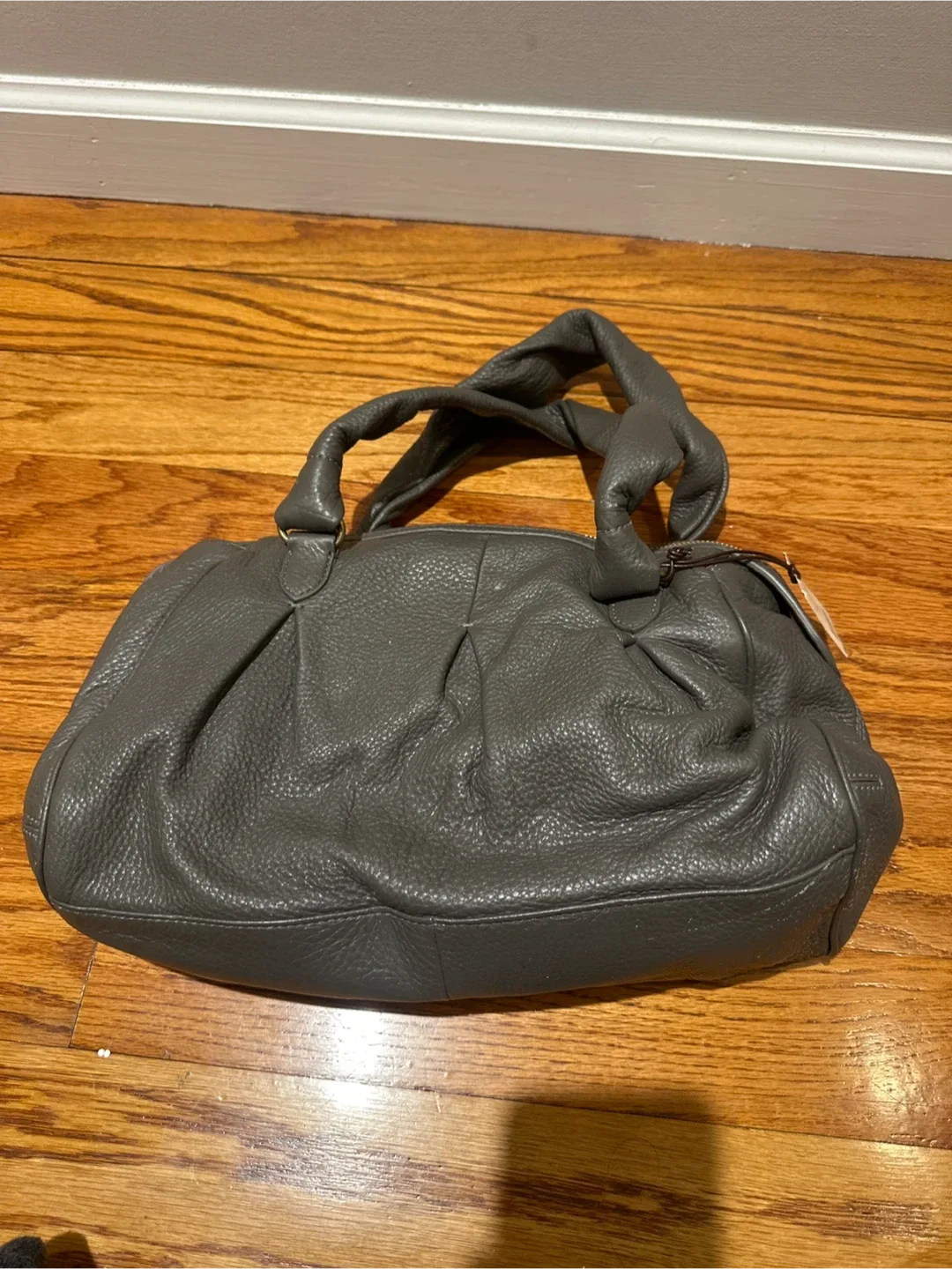 Cole Haan Hazelle II Dark Gull Grey Satchel