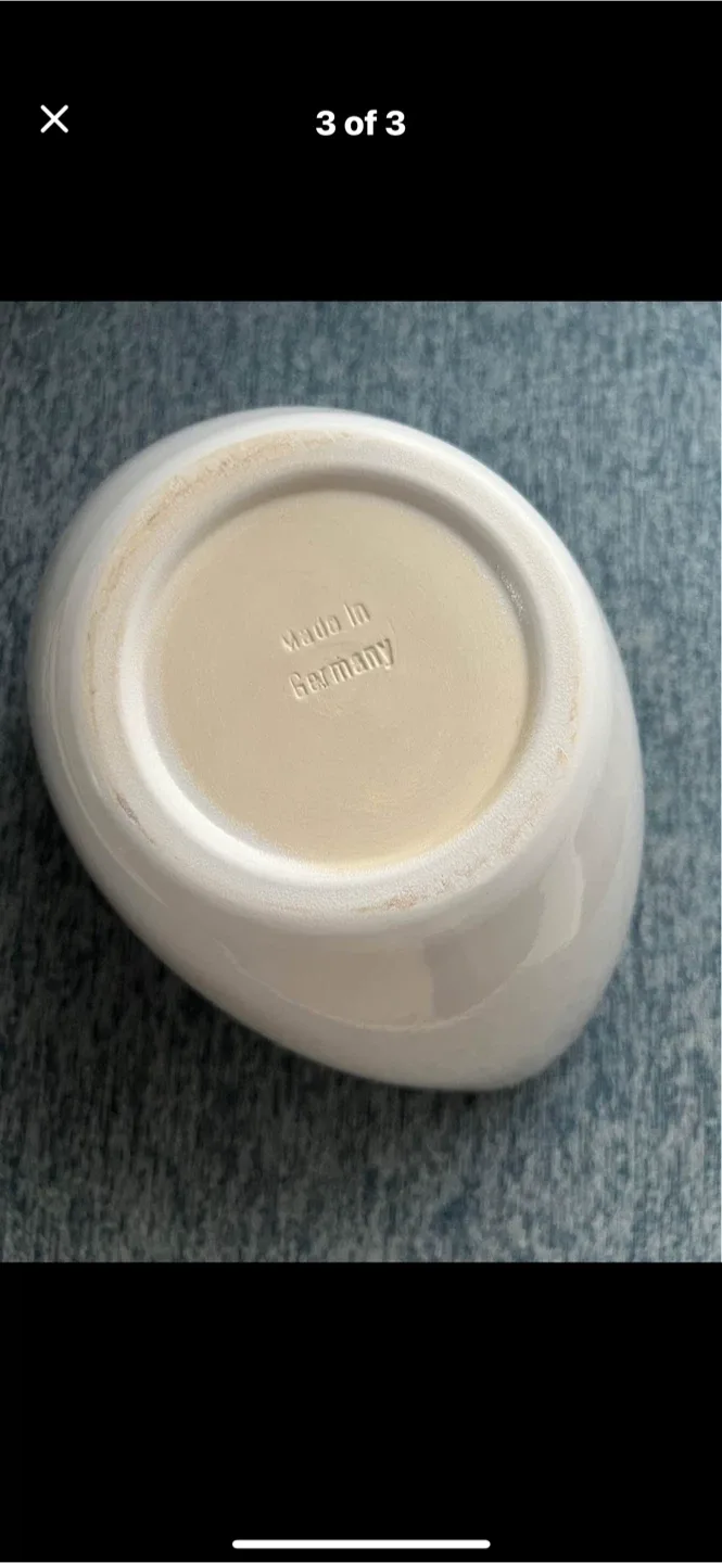 White Ceramic Bowl - Made in Germany image indicator(3)
