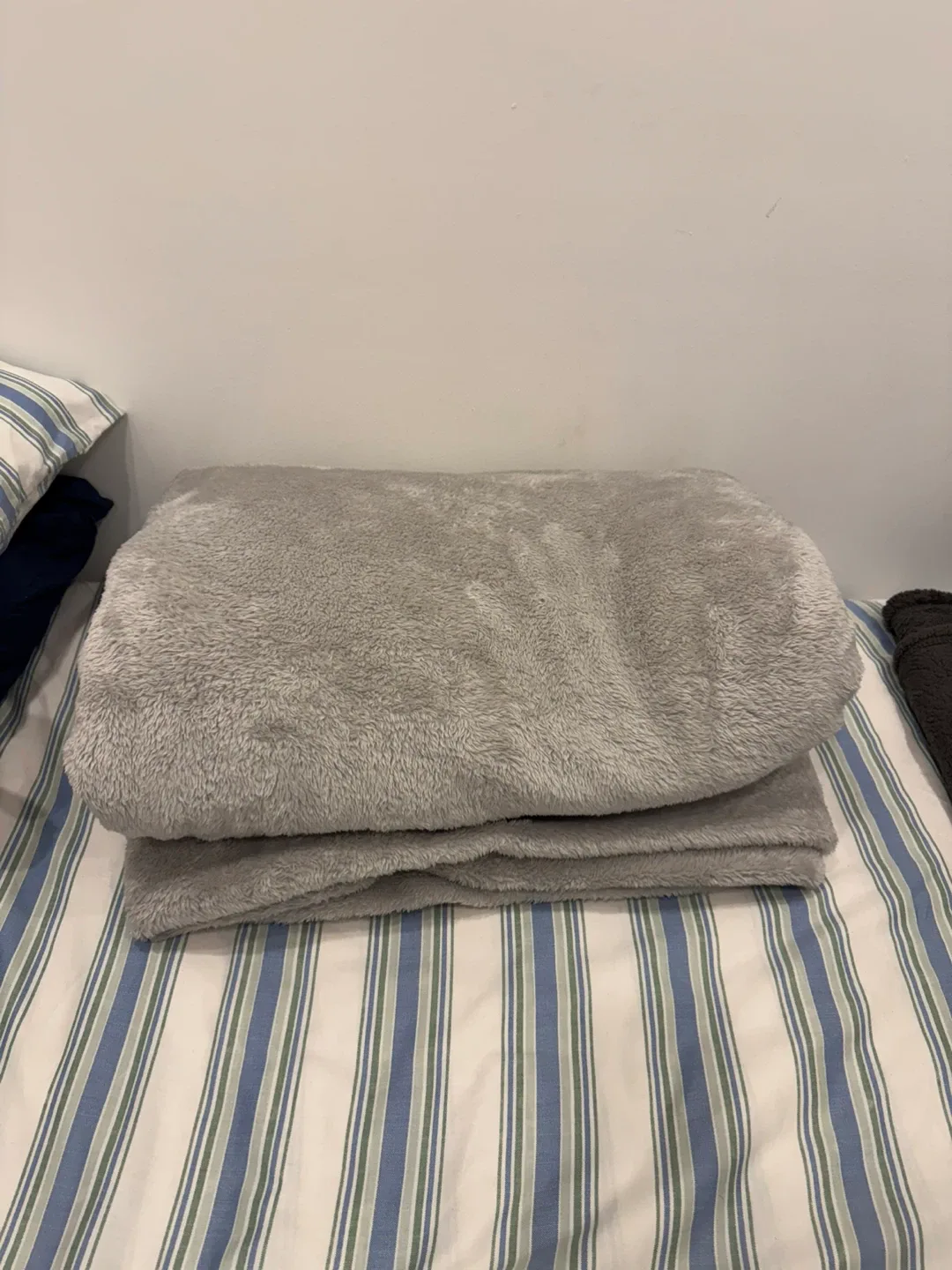 Target Gray Plush Throw Blanket