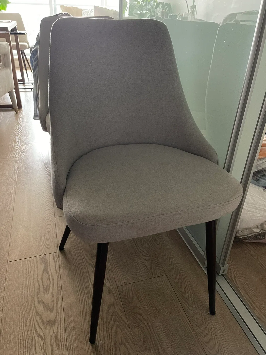 Light Grey Dining Chairs (4 total)