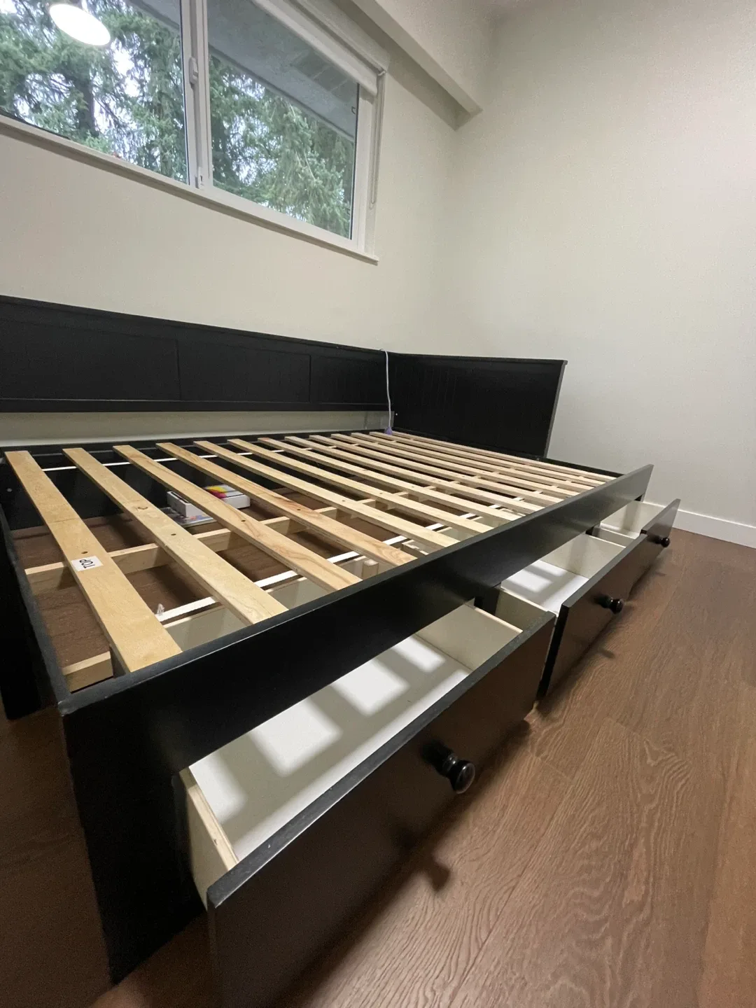 Black Bed Frame with Drawers image indicator(4)