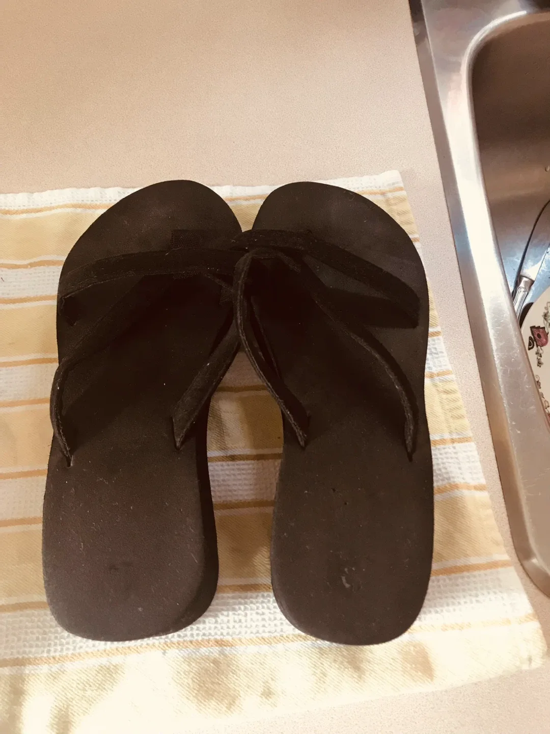 Black Platform Flip Flops image indicator(4)