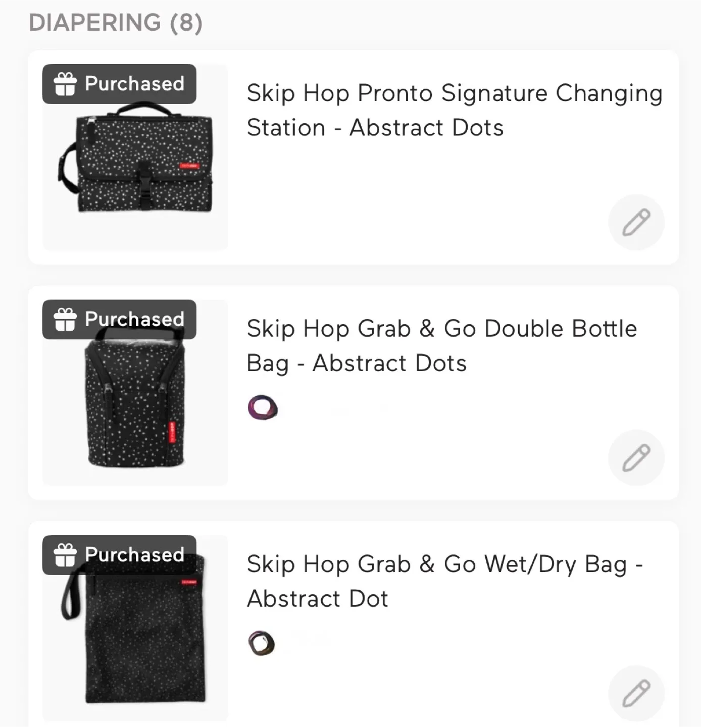 Skip Hop Pronto Changing Station & Bottle/Wet Bags