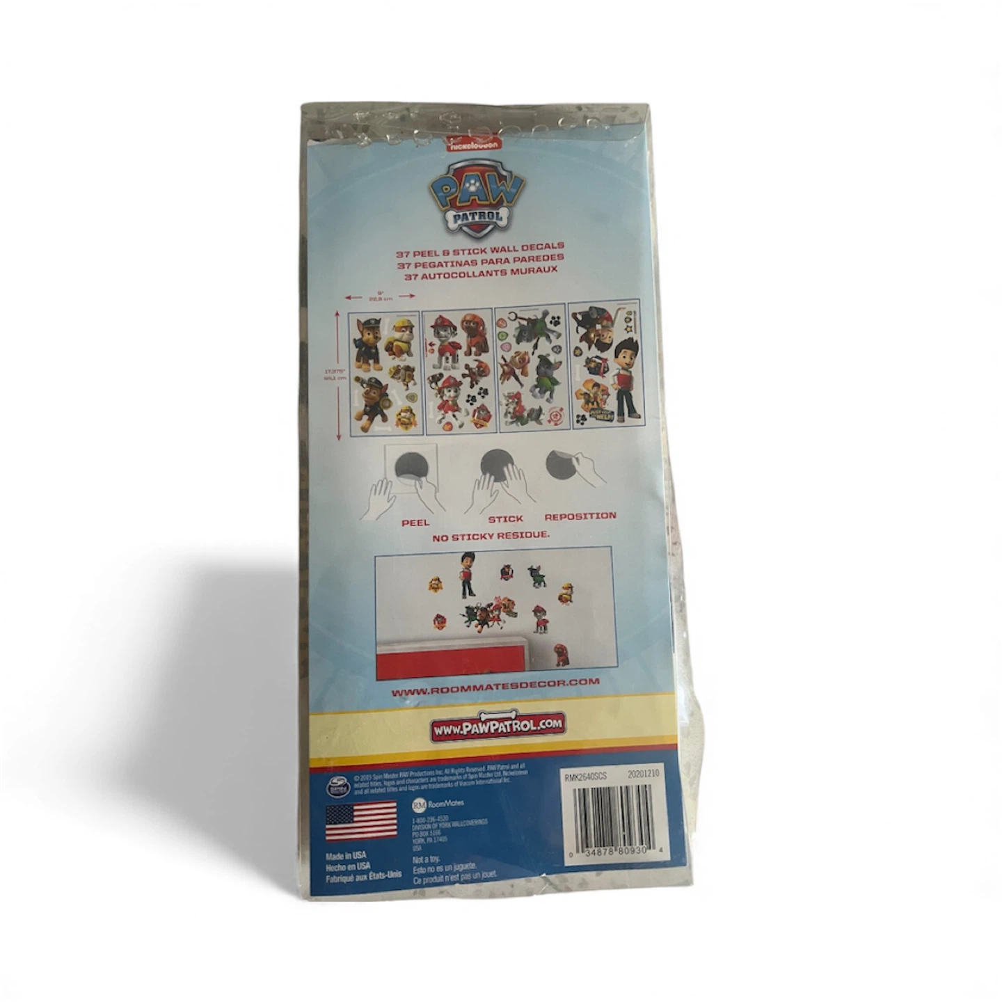 Paw Patrol 37 Peel & Stick Wall Decals - New - photo 2