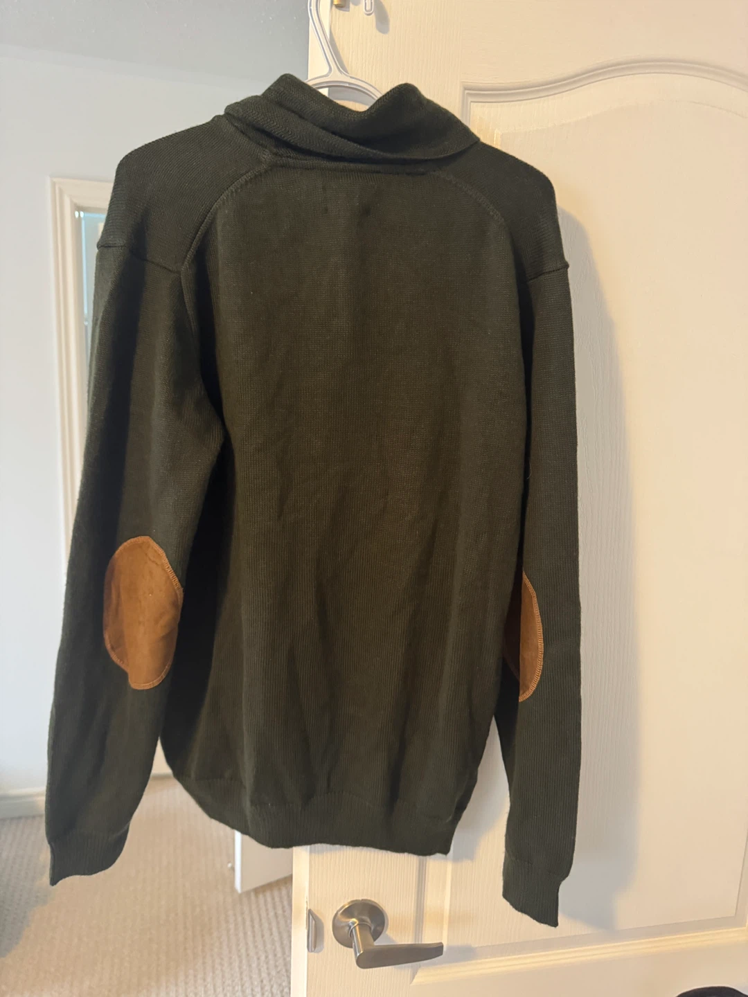 Peter & Jones Green Sweater with Elbow Patches - photo 2