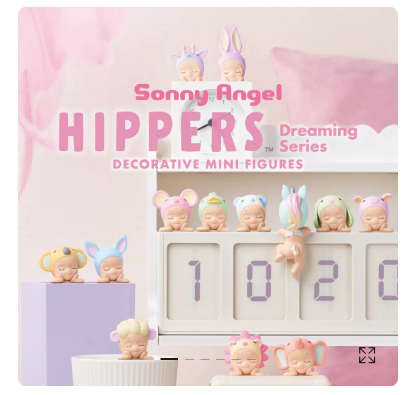 Sealed Sonny Angel Hippers Dreaming Series Box 12 Units