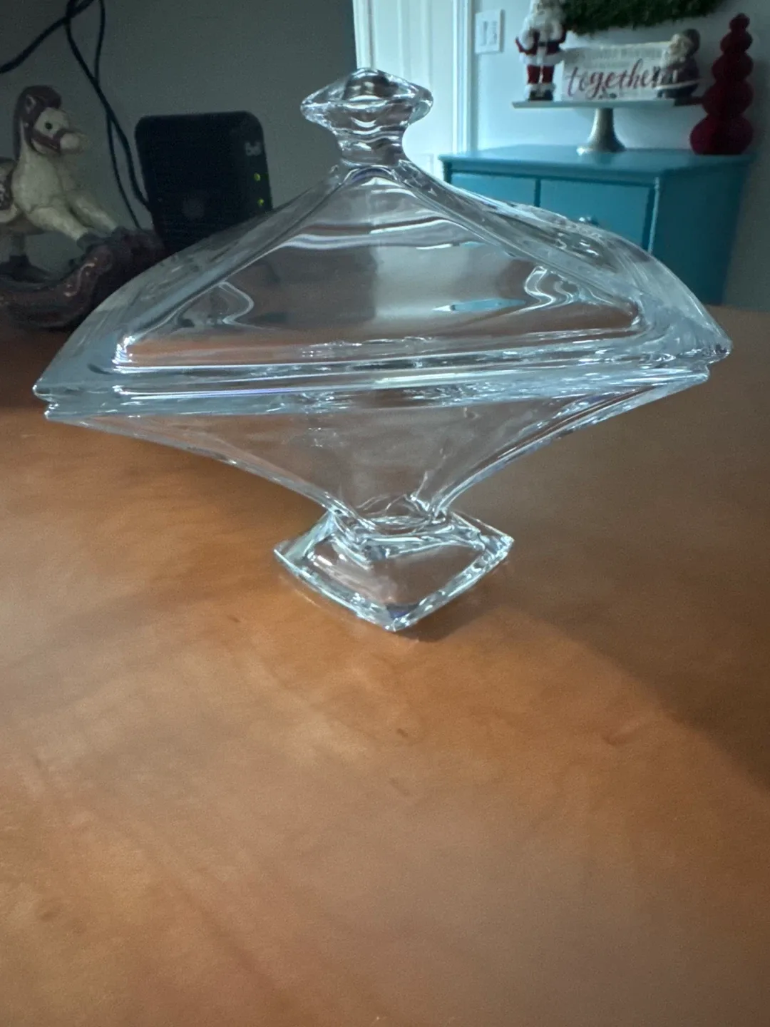 Glass Candy Dish with Lid