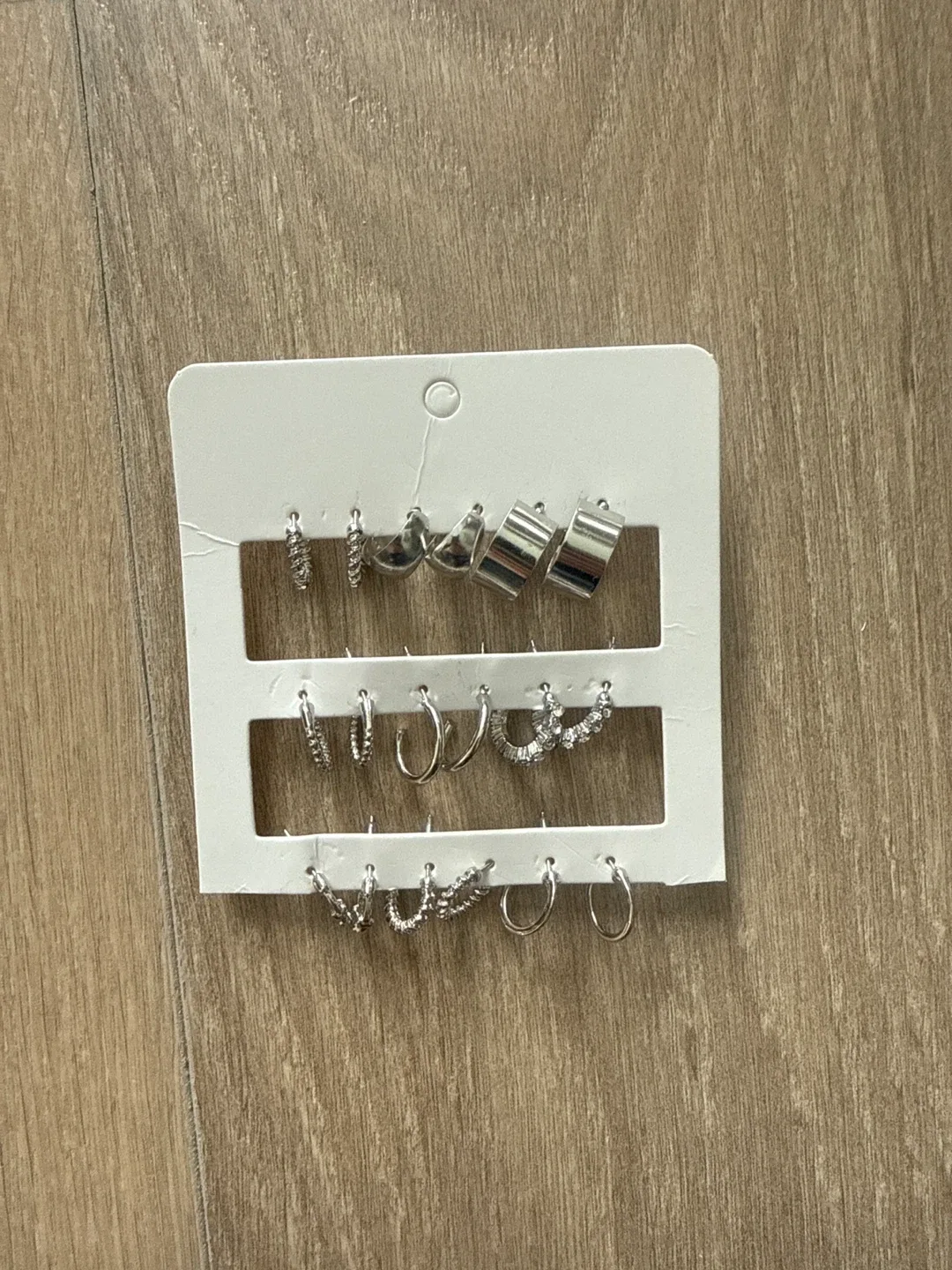 Silver Tone Earring Set - New!