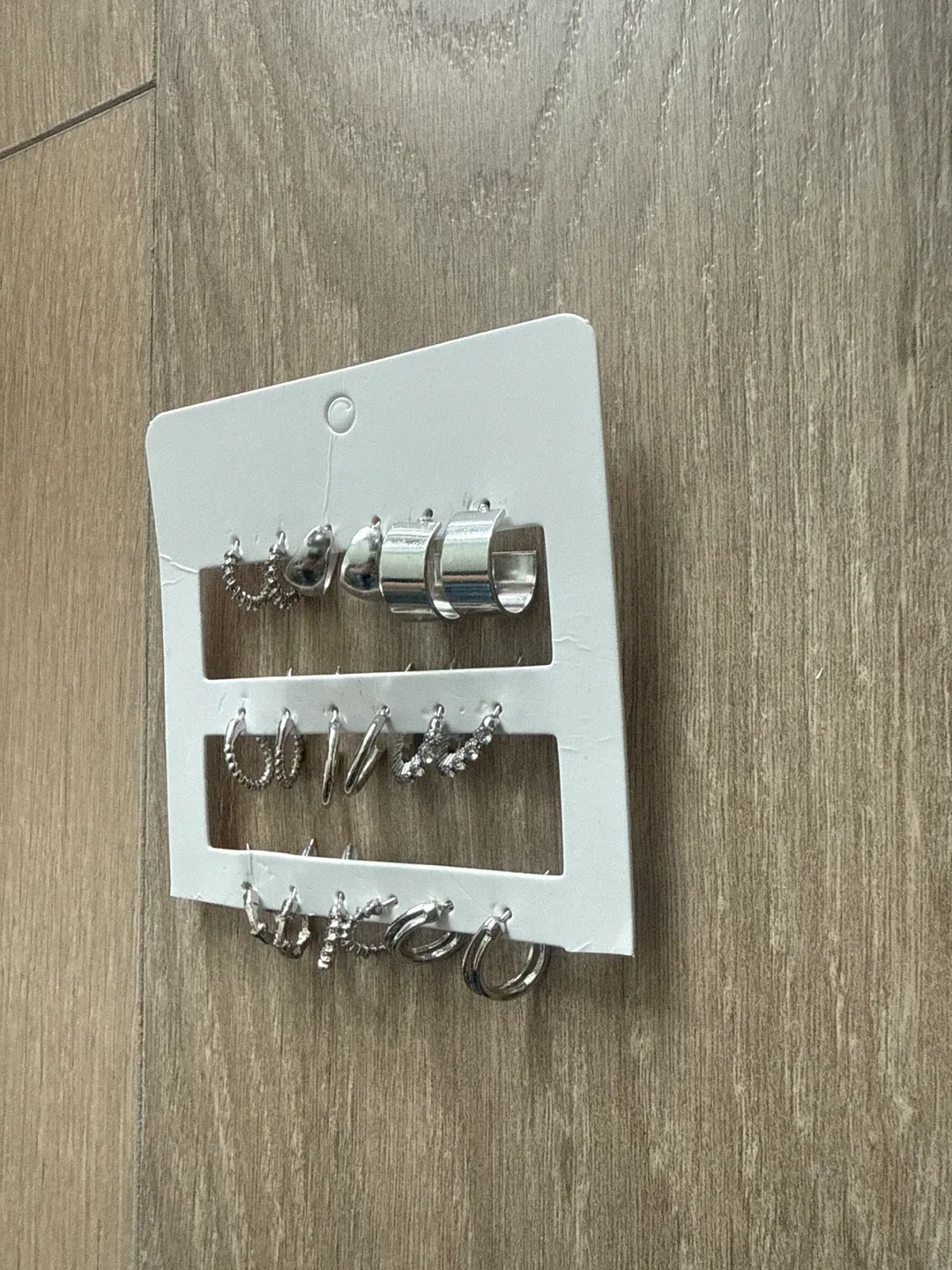 Silver Tone Earring Set - New! image indicator(4)