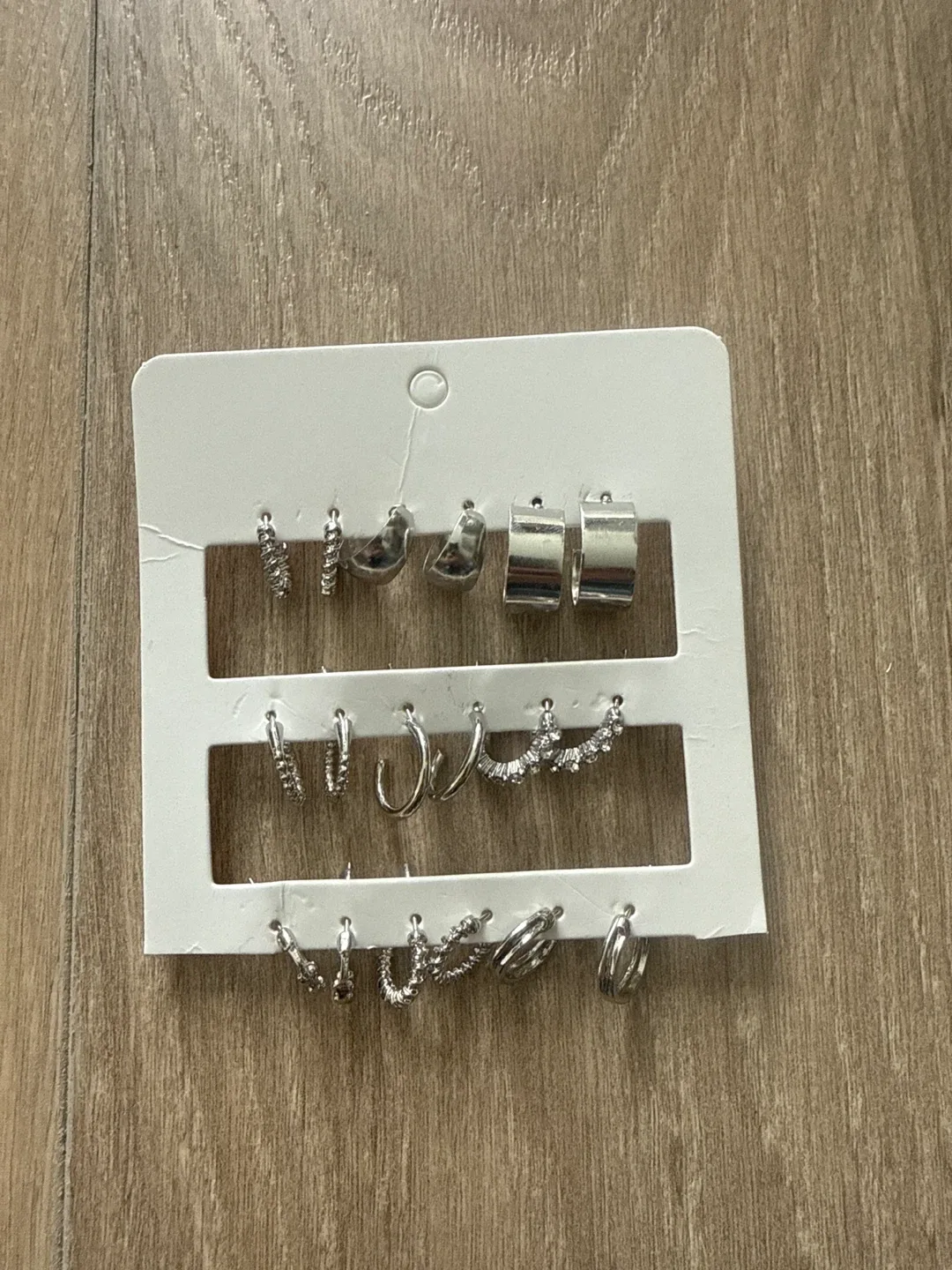 Silver Tone Earring Set - New! image indicator(2)