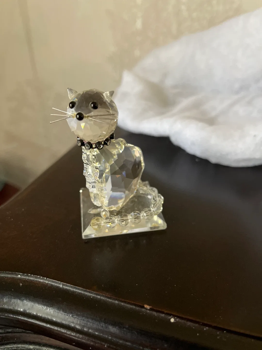 Crystal Cat Figurine