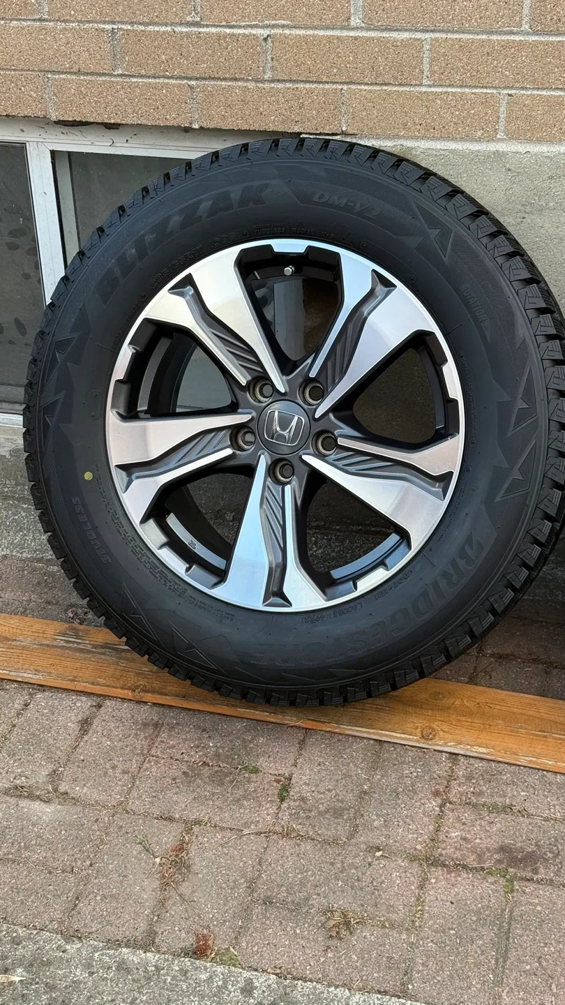 235/65R17 Honda Rims with Bridgestone Blizzak Tires - Set of 4