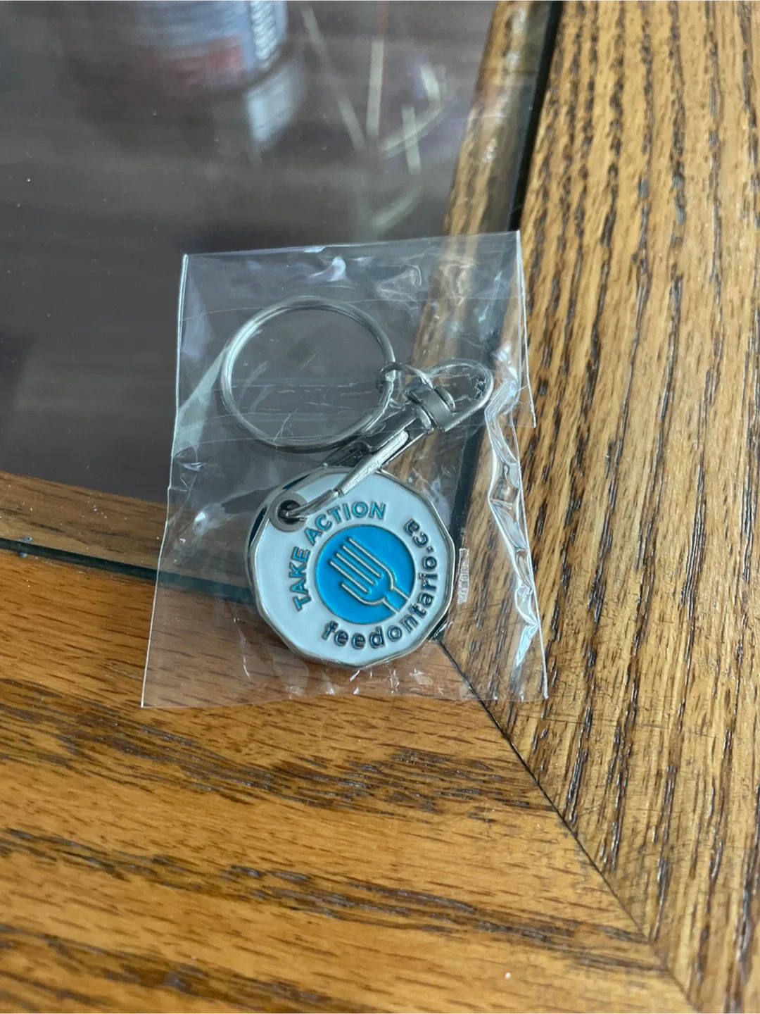 Shopping cart token Keychain