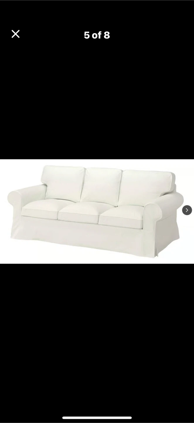 IKEA UPPAND Sofa White Cover - photo 2