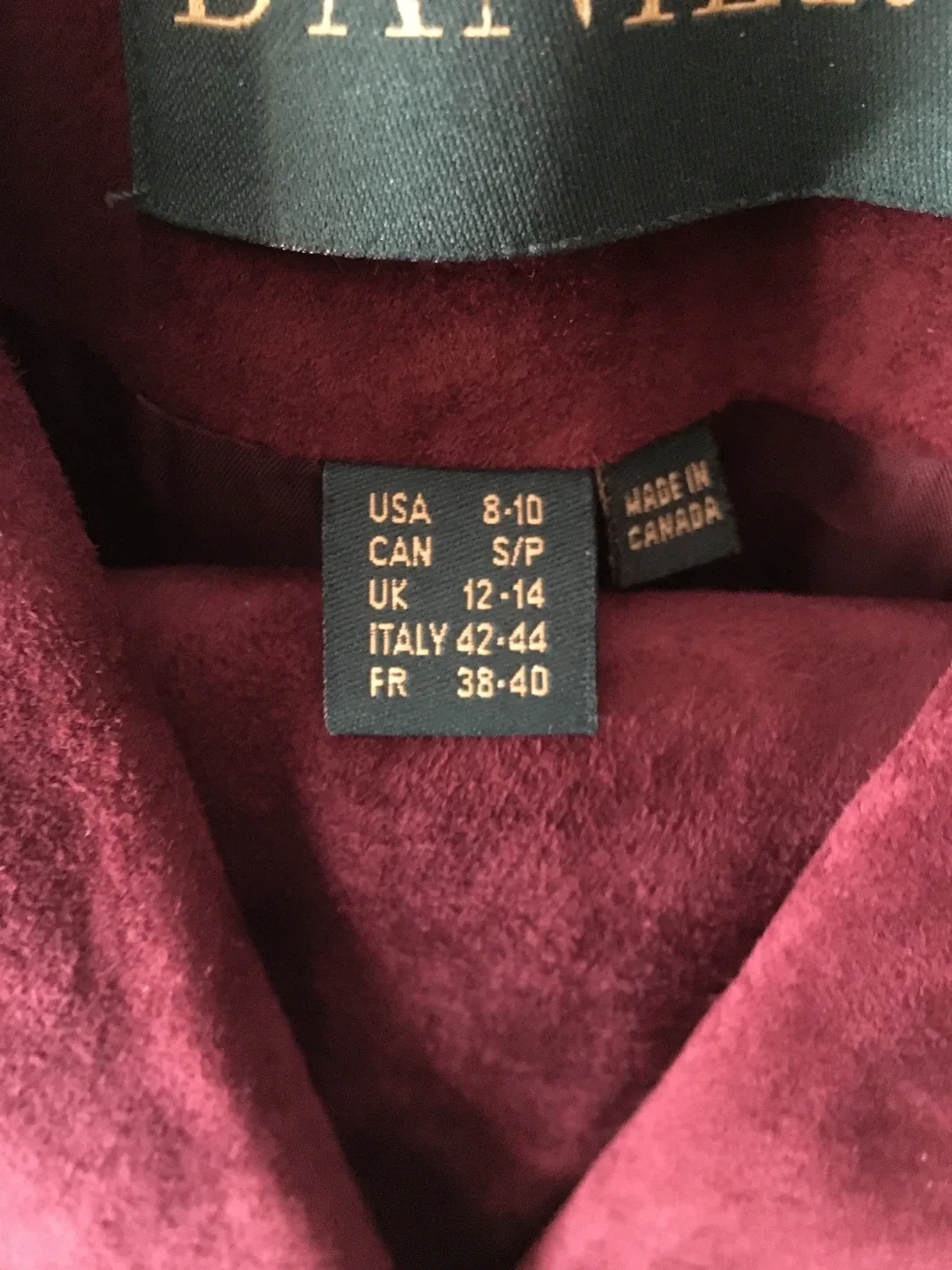 Danier Suede Suit - Size 8-10 image indicator(5)