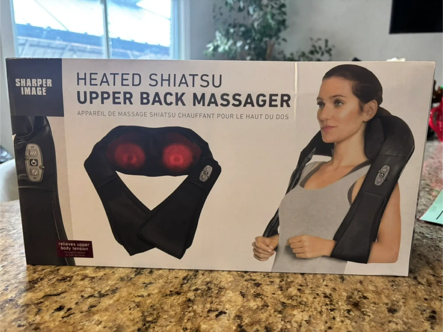 Sharper Image Heated Shiatsu Upper Back Massager