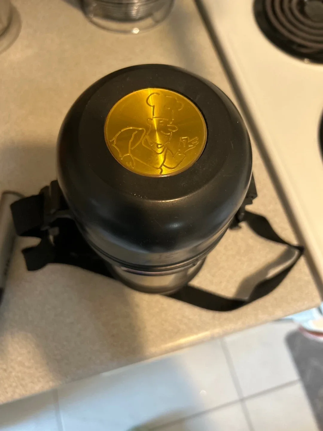 Insulated Stainless Steel Food Jar with Shoulder Strap