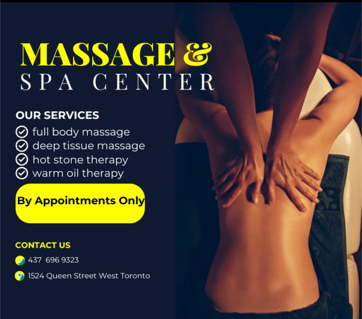 Female massage therapist for women