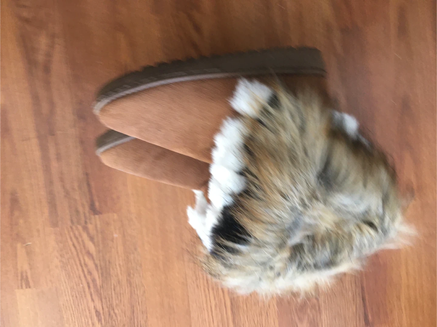 Brown Fur Winter Boots Size 9 - photo 4