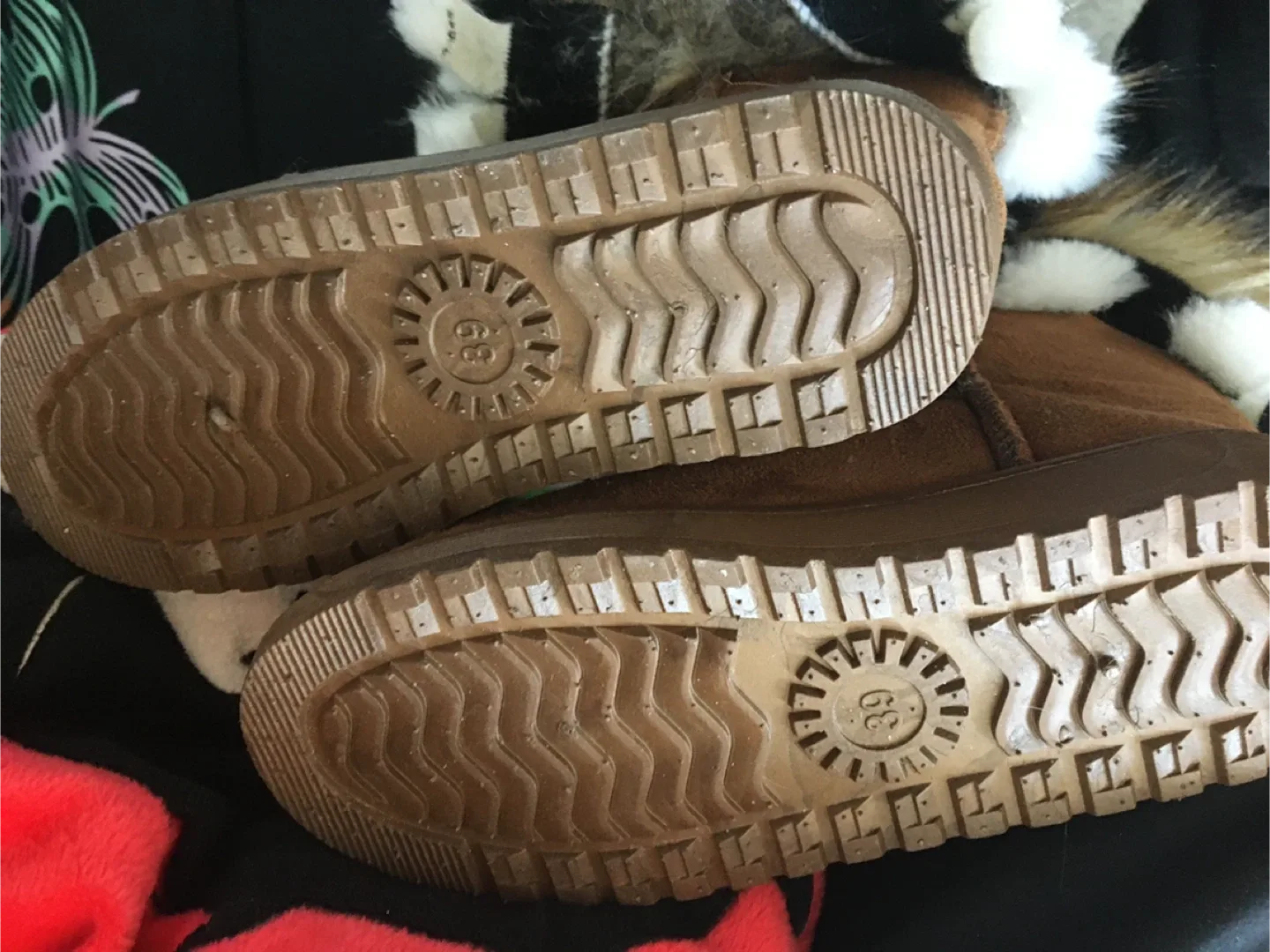 Brown Fur Winter Boots Size 9