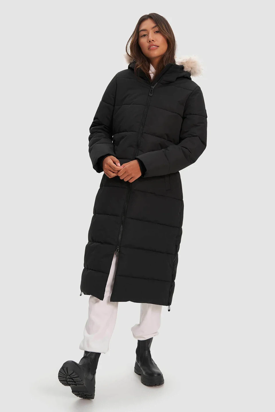 Noize Black Puffer Coat - photo 3