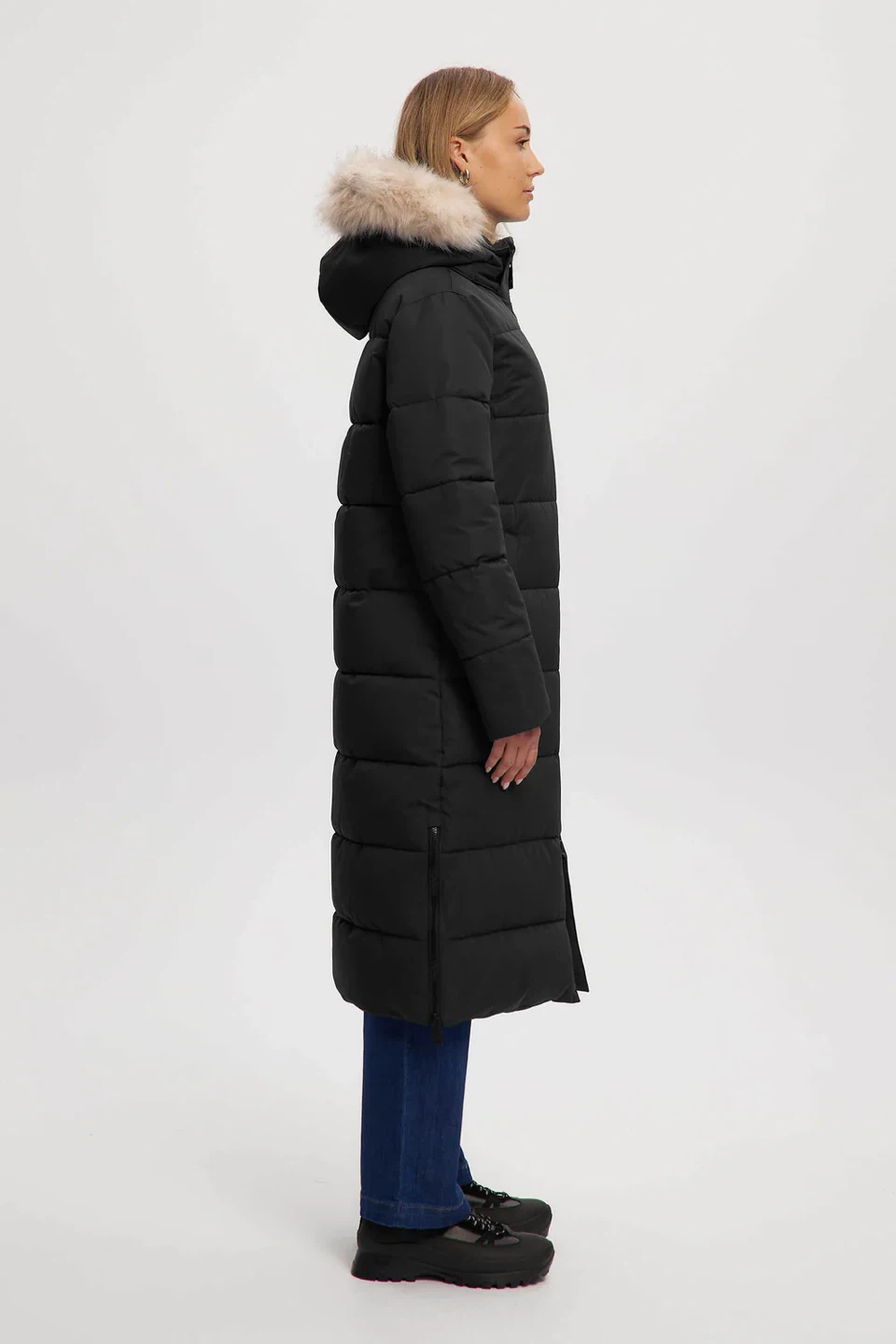 Noize Black Puffer Coat - photo 4