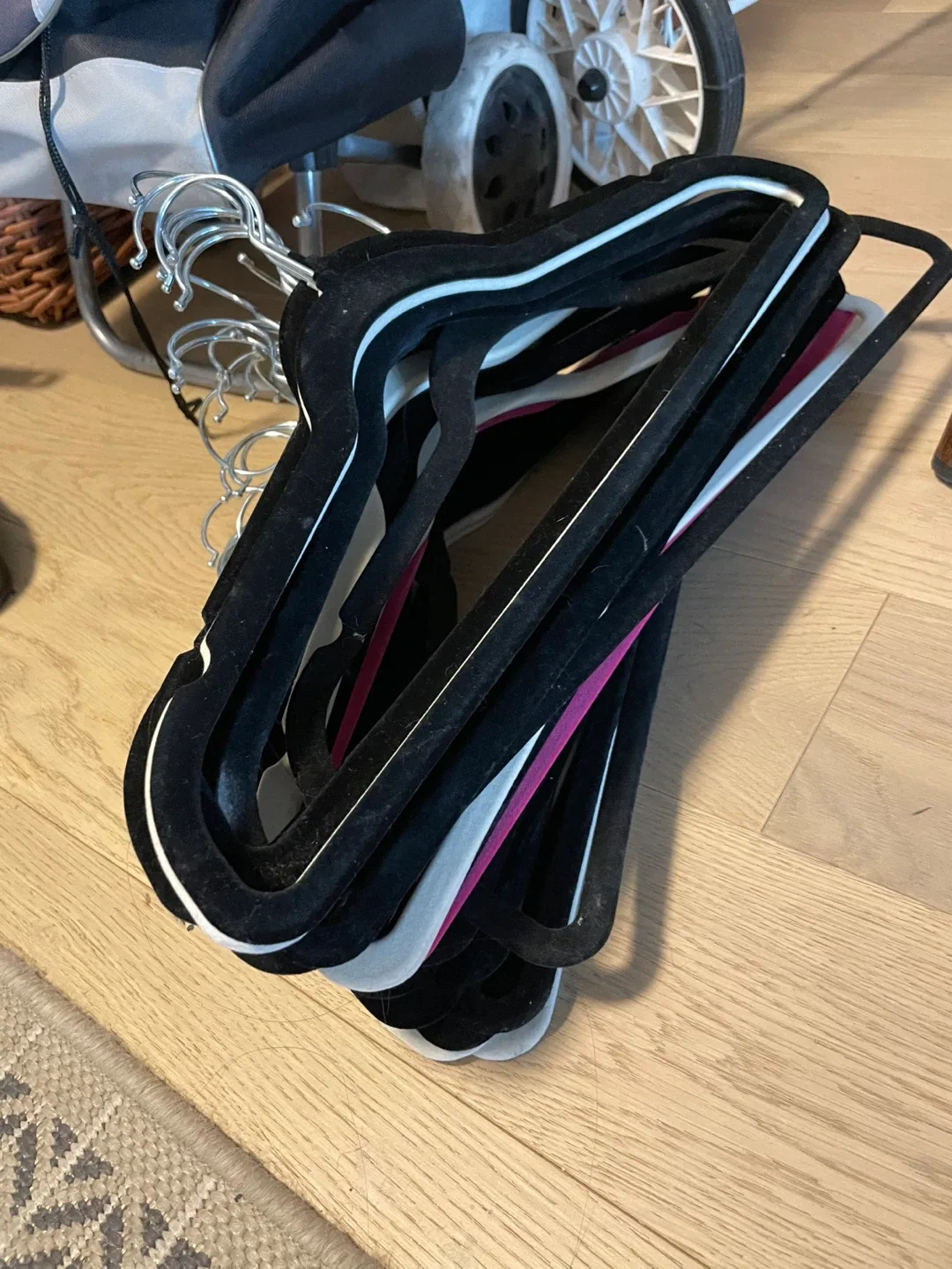 Clothes Hangers - Black Velvet