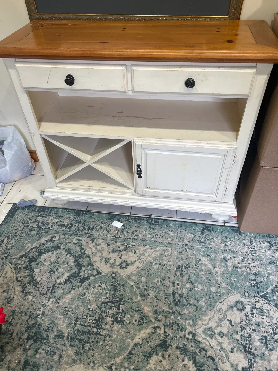 Wooden Wine Rack Cabinet