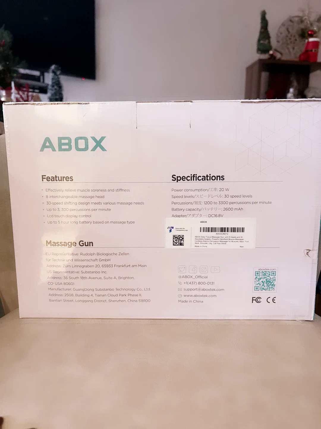 ABOX Massage Gun RC-MG-009 - New in Box image indicator(2)
