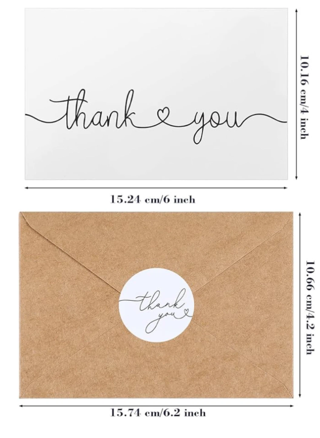 Acstep Thank You Cards & Envelopes Set - NEW - photo 3