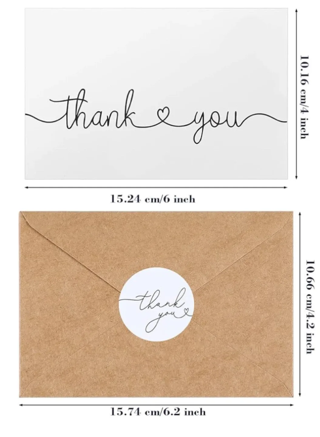 Acstep Thank You Cards & Envelopes Set - NEW image indicator(3)