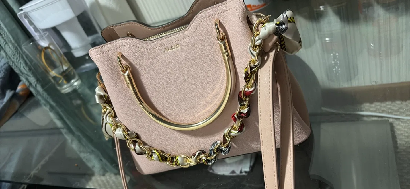Pink Handbag with Gold Hardware image indicator(2)