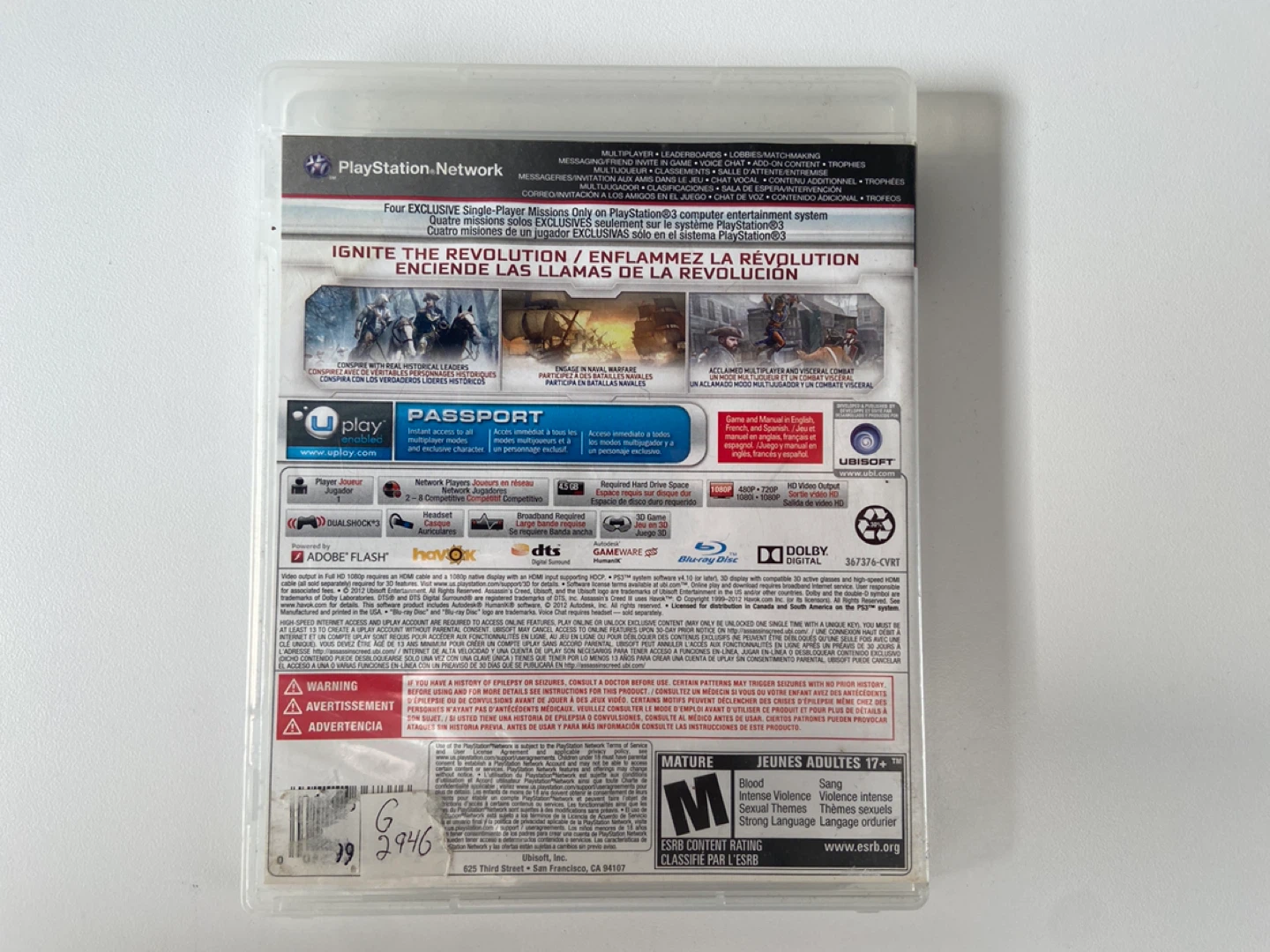 Assassin's Creed III - PS3 Game - photo 3