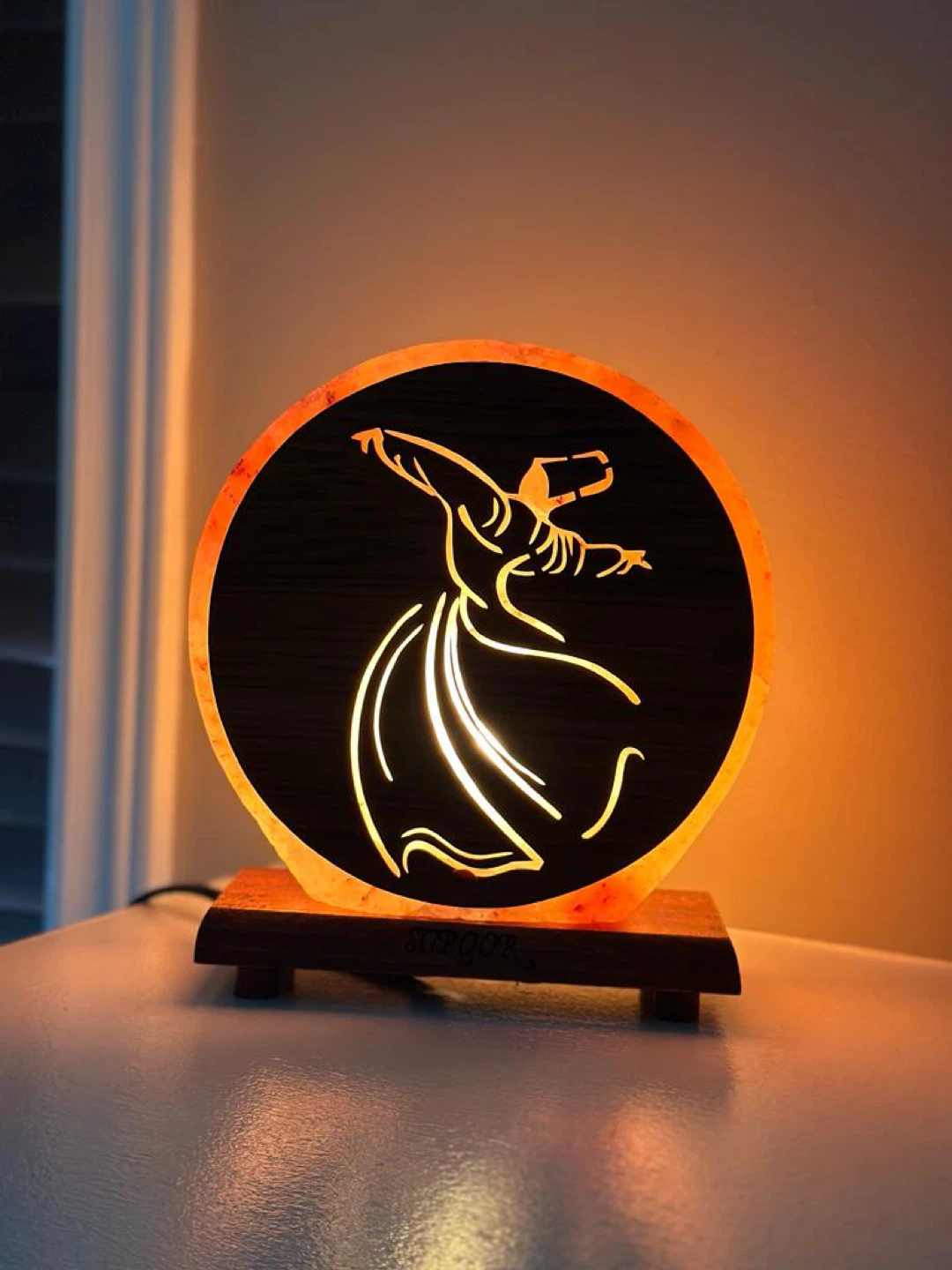 Himalayan Salt Lamp with Design