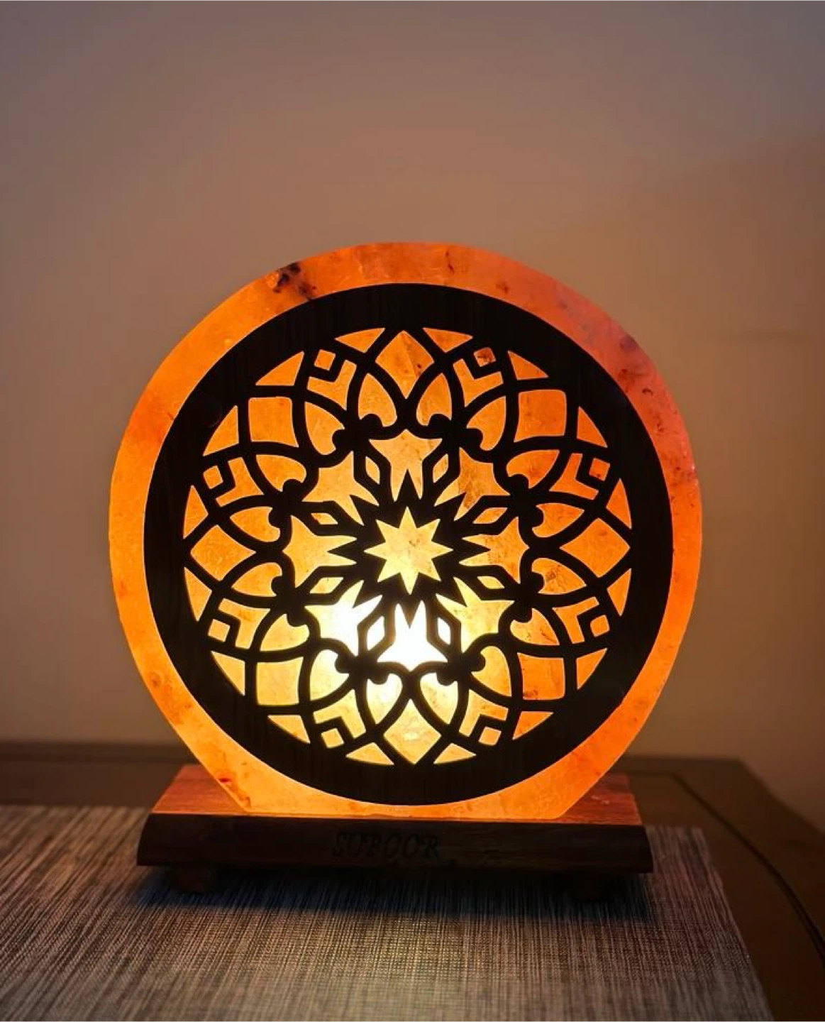 Himalayan Salt Lamp with Design - photo 4