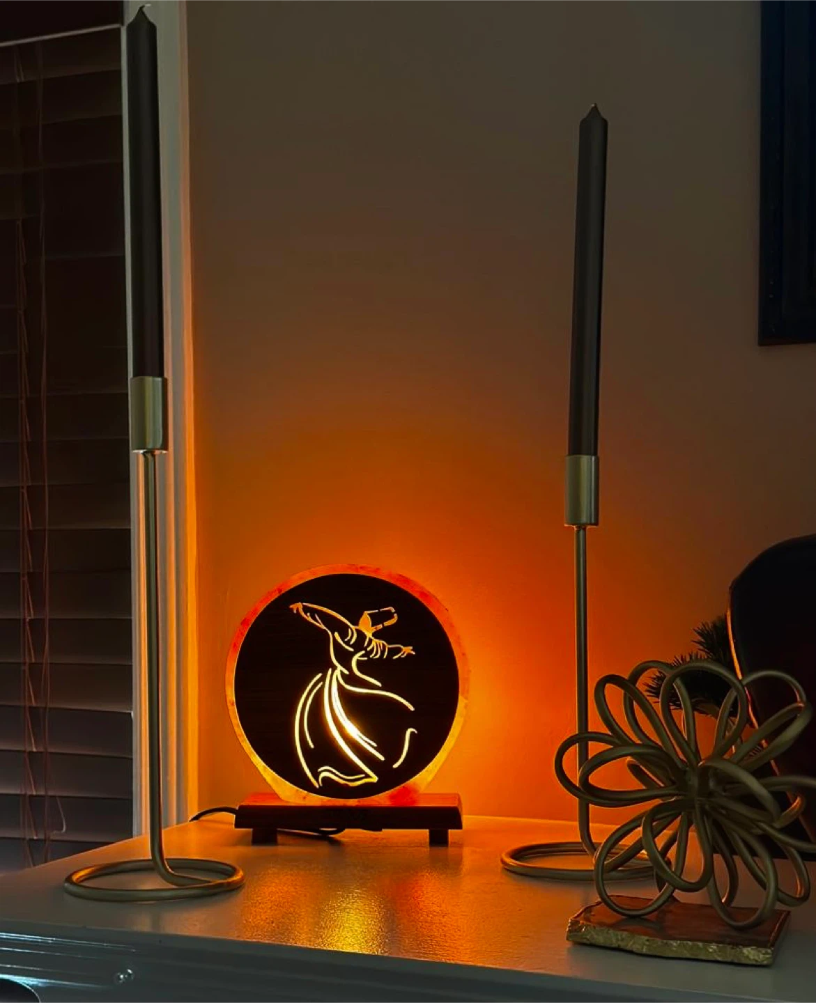 Himalayan Salt Lamp with Design - photo 2