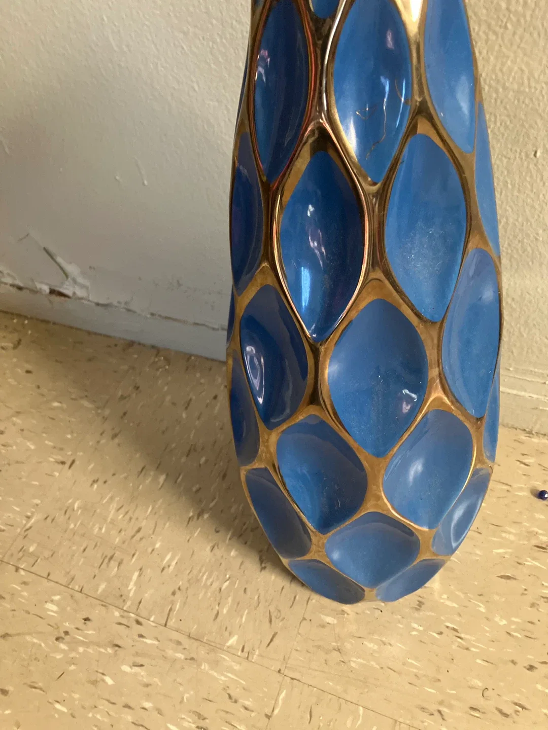 Blue & Gold Decorative Vase